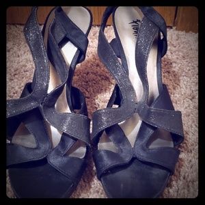 Black Highheel Slickbacks